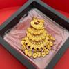 Gold Peacock Tassel Pendant Necklace – Elegant Ethnic Style for Women