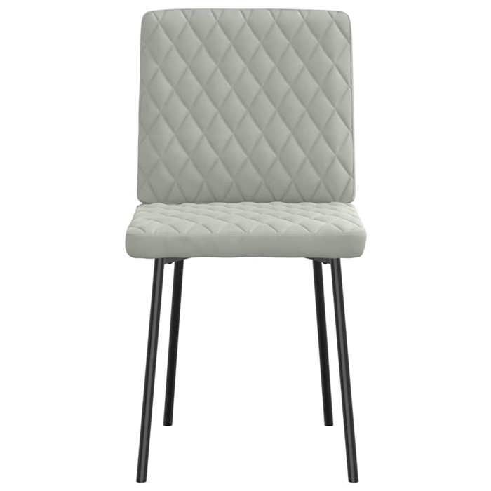 VidaXL Chaises à manger lot de 6 gris clair velours 3315473