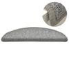 Step Mats 15 Pcs. 56 X 17 X 3 Cm Light Grey Semi Round