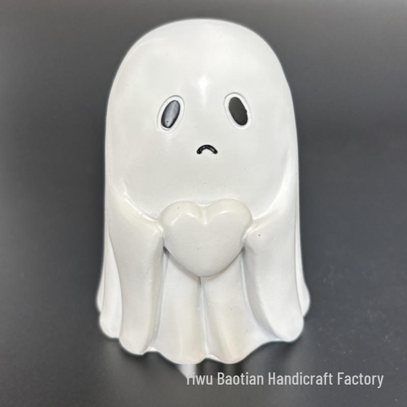 Halloween Ghost Party Decoration - Cute White Ornament for Yard or Desktop