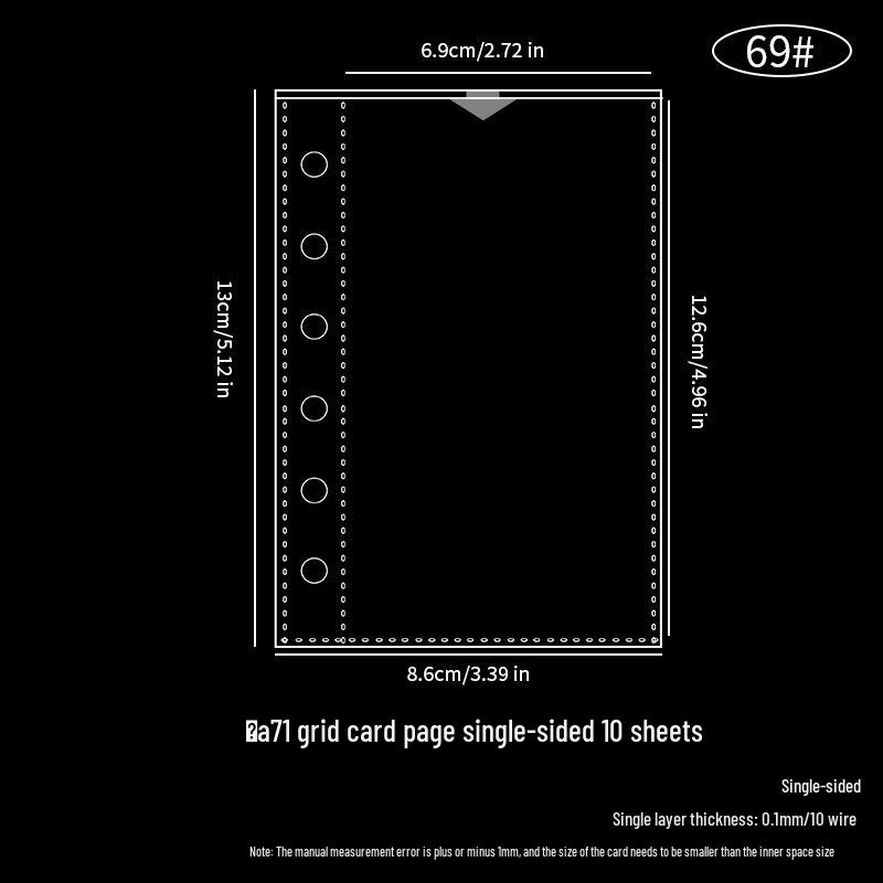 Stylish Transparent PVC Notebook with Colorful Stars - Loose-Leaf Journal Cover (M5/A6/A7)