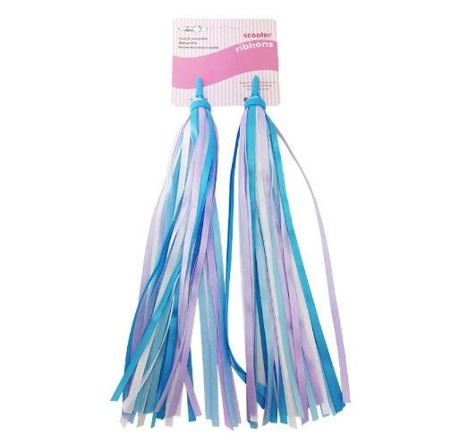 

Kids Bike Handlebar Streamers Scooter Streamers For Boys And Girls Colorful Bicycle Ribbon Streamers 2 Pcs Plastic Spinning Bike синий