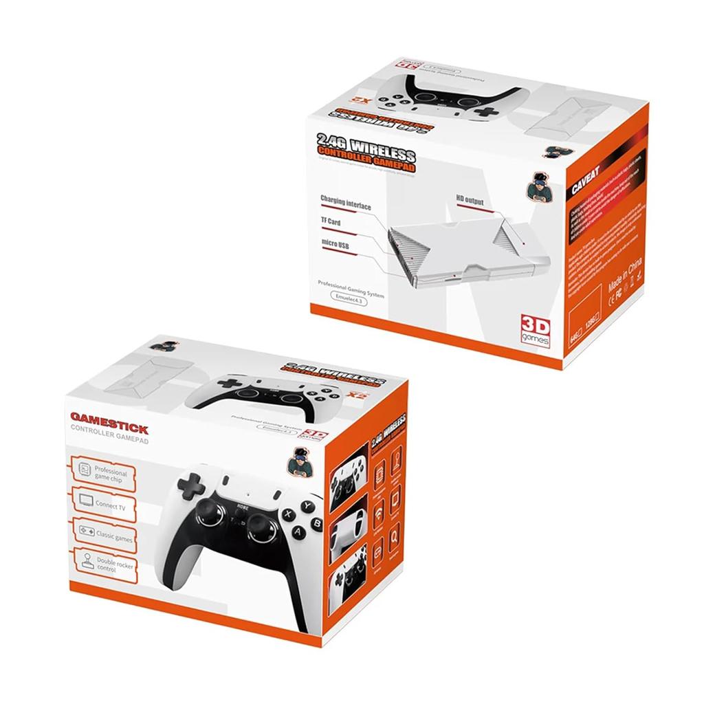 ZWXYVUT Retro Game Stick-2025 GD10 PRO Game Stick Console 2.4G Double Wireless Controller Game 4K 41000 Games 128GB Retro Games Christmas Gift (128G)