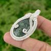 Daughters Day Sale Oval Natural Kambaba Jasper 925 Silver Wire Wrapped Pendant
