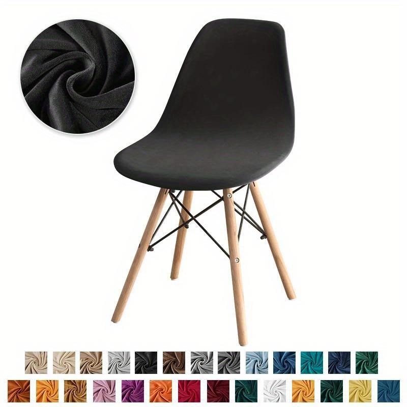 1PCS Solid Color Chair Cover Stretch Armless Chair Covers High Quality Elastic Dining Seat Case For Wedding Hotel Banquet