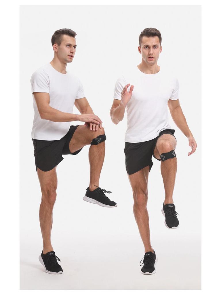 Cinturino di Supporto Rotuleo Traspirante Antiscivolo con Assorbimento degli Urti per la Protezione del Ginocchio nella Corsa e nel Fitness