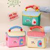 Cute Cartoon Cottage Makeup Bag Large Capacity Multifunctional Lunch Box Bag Insulated Fresh-Keeping Handbag