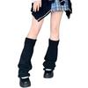 Used [Special Sale] Black White Gray Popular Leg Warmers Student Long Loose Socks Socks Women's Leg Cover Cold Protection [Next Grants] Cold
