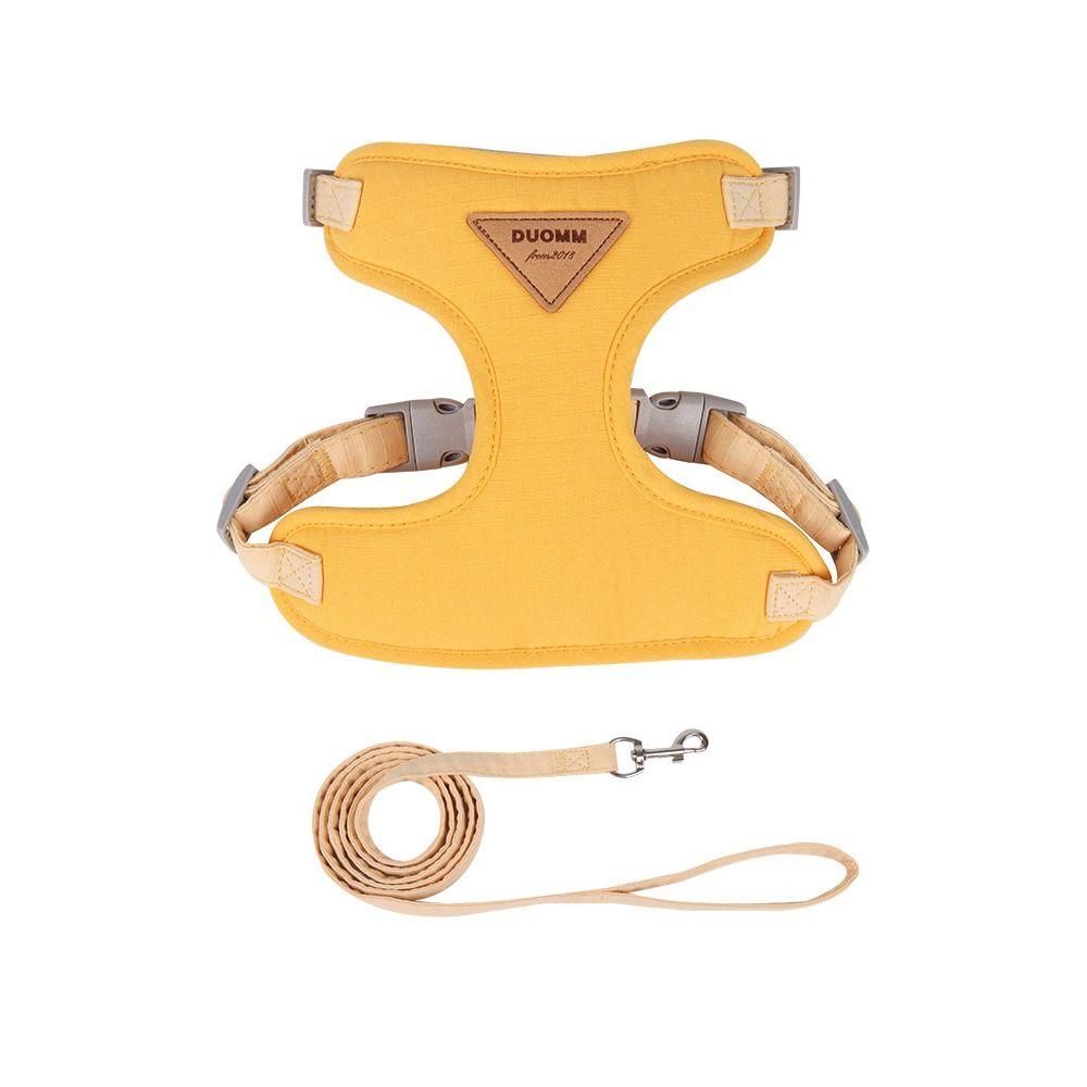 Mesh Dog Harness and Leash Set Breathable Dog Chest Straps  Prevent Breakout