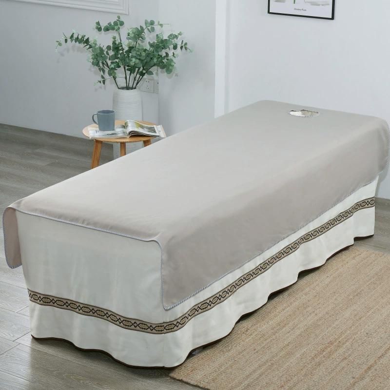 1PC For Spa Clubs Washable Beauty Salon Durable Massage Bed Sheets Solid Color Wrinkle-resistant Bed Cover Bed Sheet