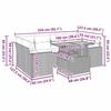 VidaXL Salon de jardin 7 pcs avec coussins noir résine tressée 3327002
