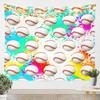 Basketball Tapestry Black White Tapestry Wall Hanging For Kids Boys Girls Basketball Court Print Wall Tapestry Ball Game Wall
