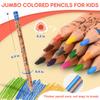 nsxsu Jumbo Triangular Colored Pencils 12-Color Set