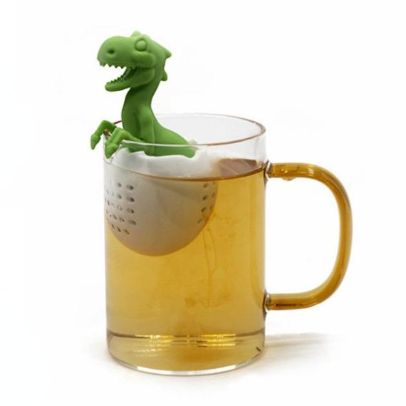Buy Reusable Silicone Tea Infuser Funny Dinosaur Shape Herbal Tea Bag ...