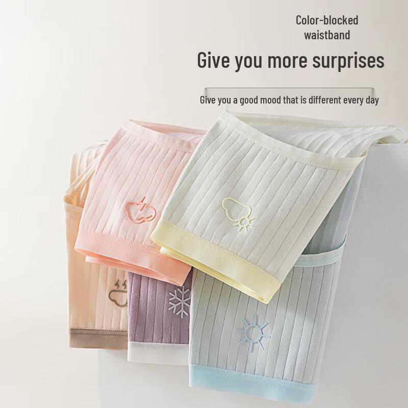 Urban Beauty Women's Seamless Mid-Waist Cotton Briefs 6-Pack