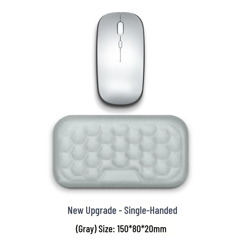 Memory Foam Wrist Support Mouse Pad & Silicone Keyboard Hand Rest