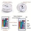 16 Colors RGB LED Pool Light w/Remote,Waterproof Submersible Lamp,Fish Tank,Fountain,Wedding,Party, Decorative Mood Lighting