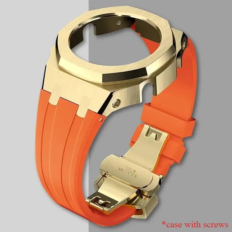 Gen4 Metal Case Bezel Frame GA2100 GAB2100 Casioak Mod Kit Modification Frame For GA2110 Metal Rubber Strap Accessory Wholesale