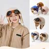 Warm Children's Plush Pilot Hat Soft Lei Feng Hat Autumn Kids Earflap Hat  Kids