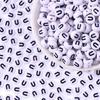100/Bag Diy Black And White English Acrylic Letter Beads Handmade Bracelets Necklaces Beaded Accessories