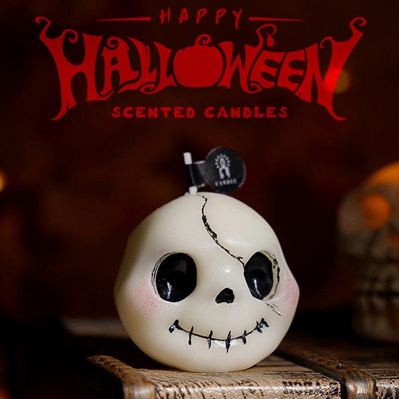 Cadou Halloween Decor de Petrecere Dovleac Simulat Ornament Fantomă Desen Animat Handmade Lumânare Ceară de Soia Ambiantă 3 Stiluri