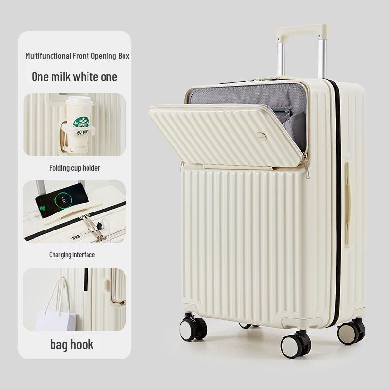 

20-дюймова розширювана багатофункціональна акумуляторна валіза з універсальними колесами та комбінованим замком для чоловіків і жінок 22-inch