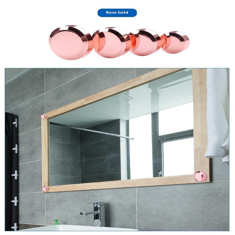4Pcs Glass Fastener Stainless Steel Advertising Screws Mirror Nails Decorative Cover Advertisement Fixing Screw Hardware