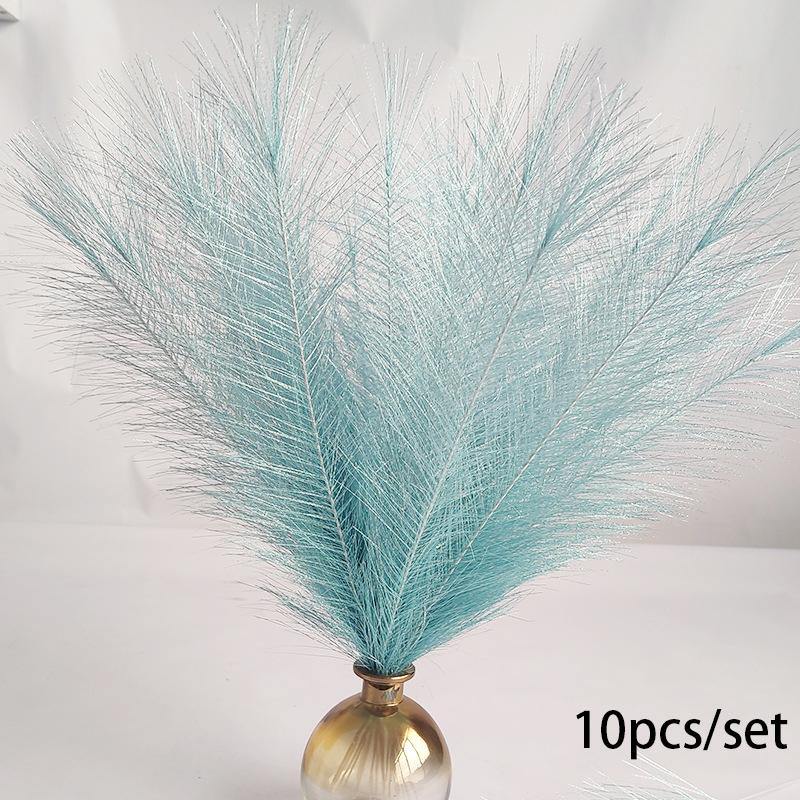 

10 шт. 35 см пушистая пампасная трава искусственные цветы поддельные растения имитация тростника букет бохо свадебная вечеринка украшение дома