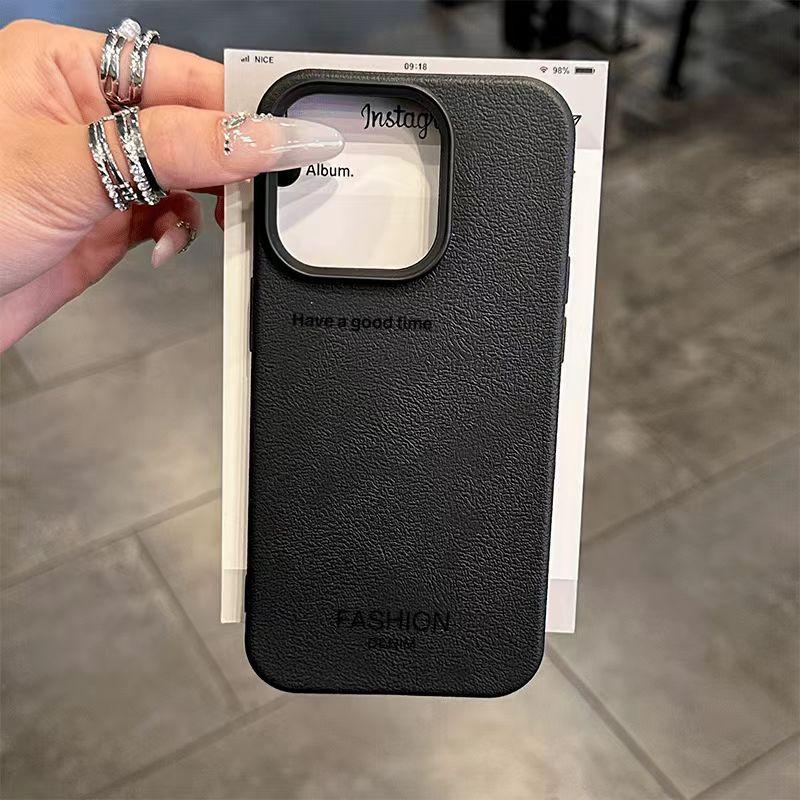 Simple English Suitable for Apple 16promax Phone Case 15plus Anti-drop Apple 11/12 Silicone Full Cover 14