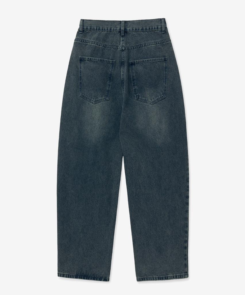 VTWO Vintage Washed Wide Denim Pants (Blue)