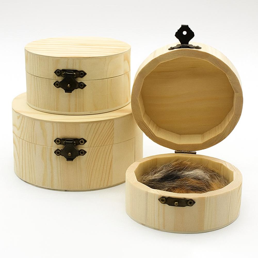Handcrafted Dog Ashes Box Creative Pet Memorial Container  For Dog Cat Hair and Ashes