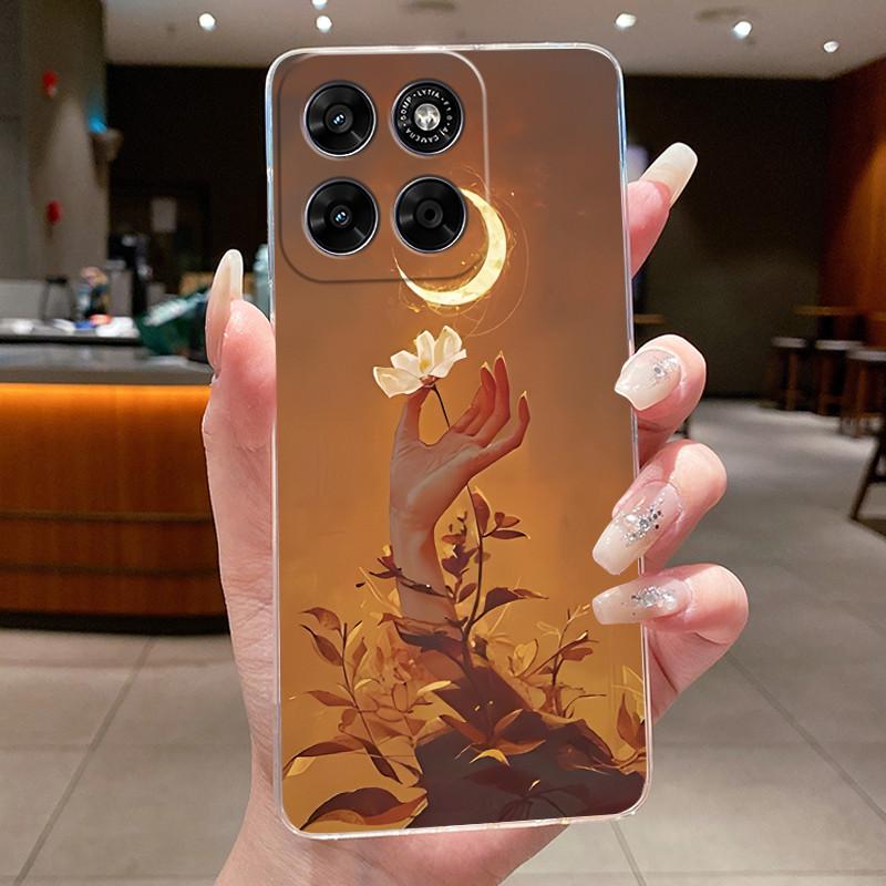 Hülle Für Motorola Moto G67 G77 Ästhetisch Luxuriös Niedlich Cool Jungen Mädchen Weiches Silikon Handyhülle Rückseite Transparentes TPU Gehäuse