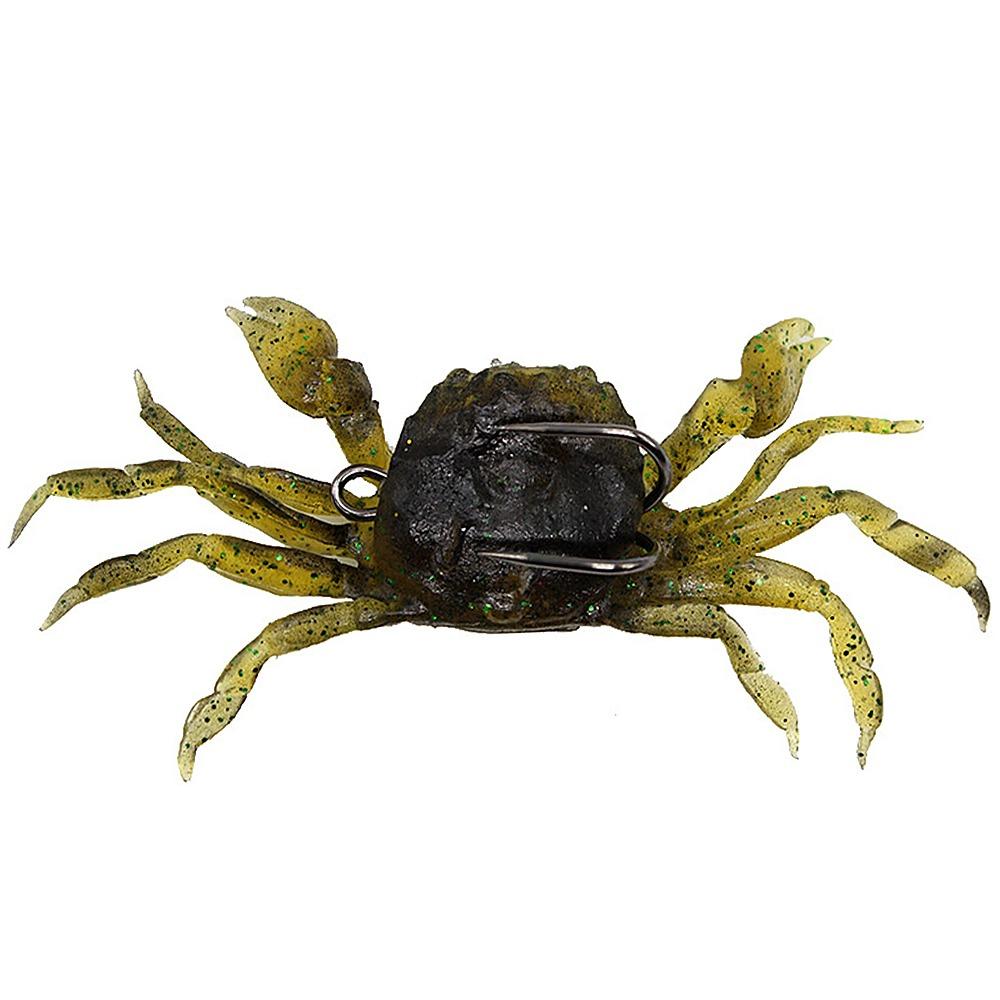 10PCS Silicone Crab Baits with Double Hooks Fishing Baits Durable Crab Lures Freshwater Fishing