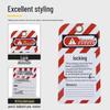 Customizable PVC LOTO Safety Tag for Lockout/Tagout Procedures