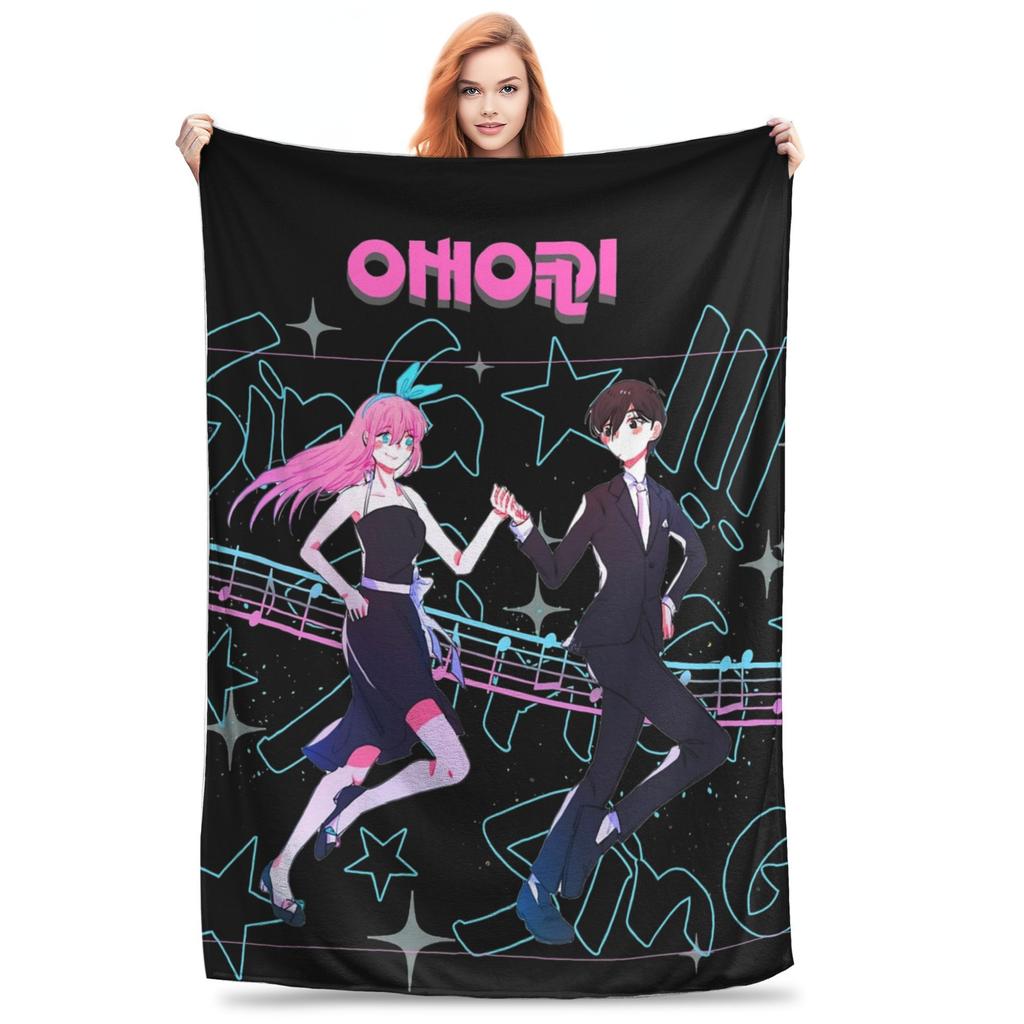Anime Omori Game  Blanket Cover  Plush Throw Blanket Summer Air Conditioning Printed Lightweight Bedspreads,
