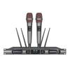 Wireless UHF True Diversity Microphone with Dual Reception, 200m Range & Disinfection Function