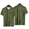 Casual Camo 3D Printed Polo Shirts For Men Clothes Veteran Streetwear Sport Running POLO Shirt Male Camouflage Lapel Button Tops