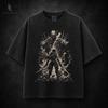 Dark Fantasy Anime Gym Shirt, Titan Slayer Manga Tee, Vintage Washed Streetwear