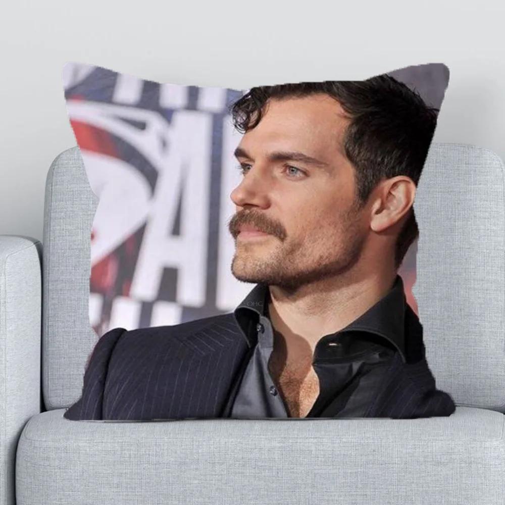 

H-Henry Cavill Cushion Cover 45x45 Cushions Covers Couch Pillows Decorative Pillowcase for Living Room Pillowcases 50x50 Pillow 12x12Inch