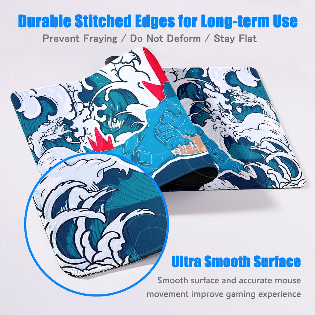 Laptop E-sport Gamer Desktop Decoration Mat HD Printing Anime Pokemon Feraligatr Mouse Pad XXL Washable Computer Keyboard Carpet