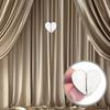 8PCS Heart-Shaped Magnetic Curtain Buckle Rustproof Detachable Snap Hooks Curtain Buttons Accessory