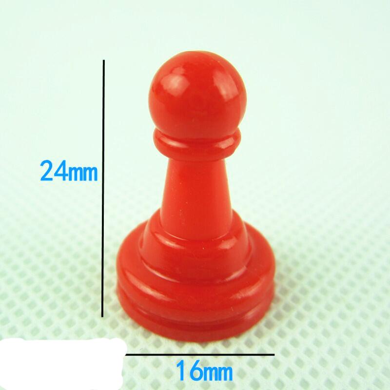96 Pieces 24*16Mm 8 Colors Plastic Chess Pieces For Board Games Chessman Accessories