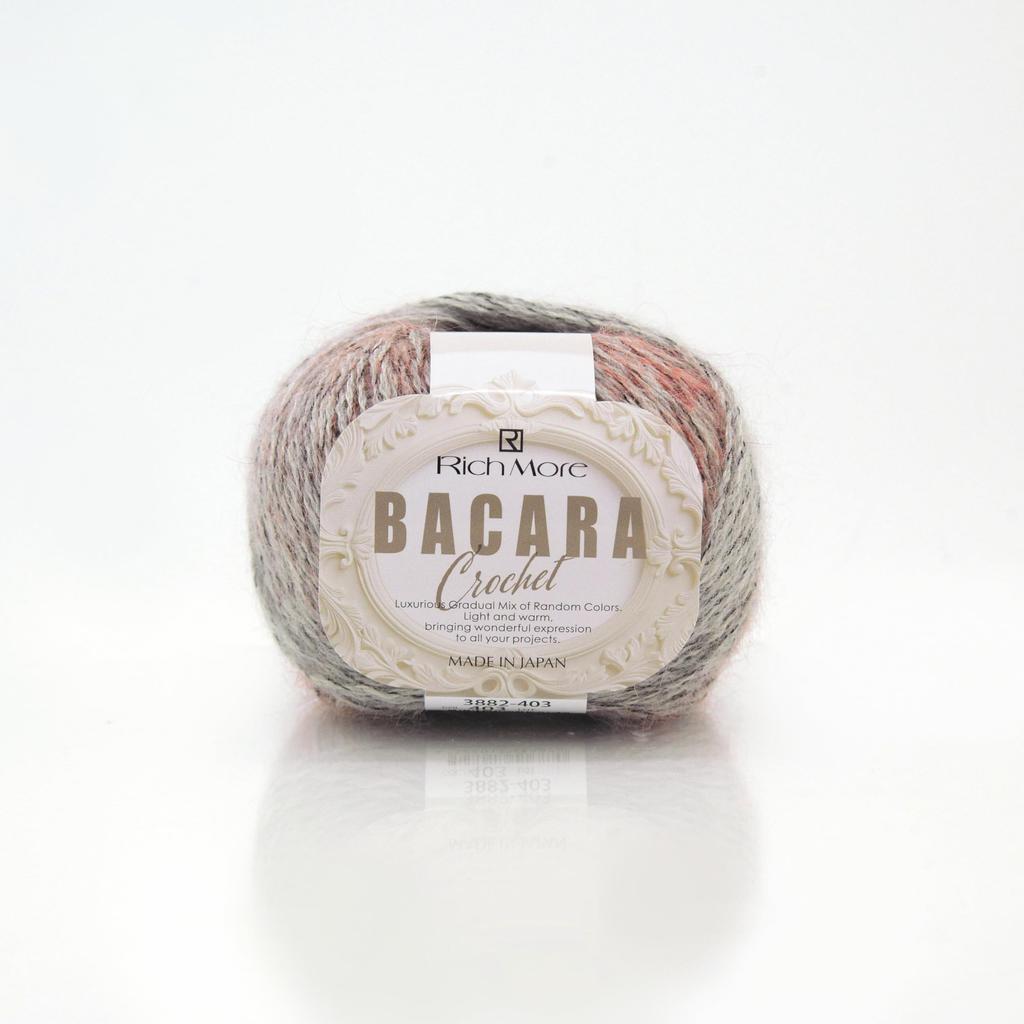 Hamanaka Richmore Baccarat Crochet Yarn, Medium-Fine, COL. 403, Multi-Color, 40g (Approx. 168m), 10-Ball Set, 3882 Sets