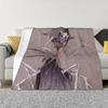 Coraline Doll Movie Blanket 3D Print Soft Flannel Fleece Warm Throw Blankets for Office Bed Couch Bedspreads Chibi Horror