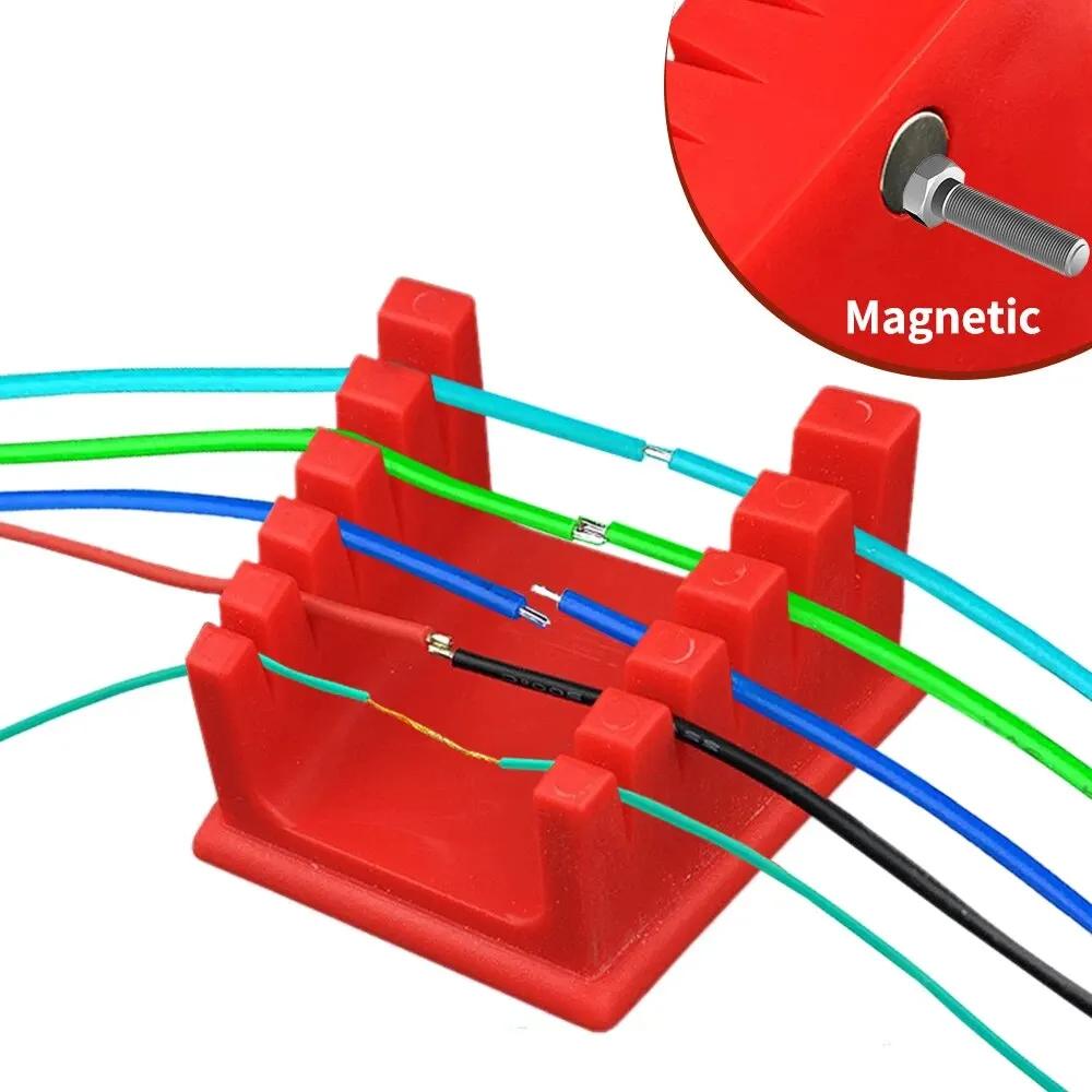 ABS Welding Wire Fixture 3D Printer Part with Two Large Suction Magnet Bracket Welding Table Clamp For Motherboard Soldering