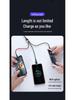 3-in-1 66W Fast Charging Cable for Apple/Android, 6A Aluminum Alloy Braided.