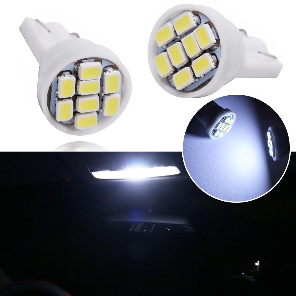 10X T10 1206 8Led Car Led Interior Light 194 168 192 W5W 3020 Auto Wedge Lighting DC 12V License Plate Lamp ParkingTail Light