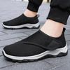 Spring New Breathable Casual Men's Shoes Old Beijing Cloth Shoes Fashion Round Head Velcro Dad Walking Shoes