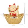 Solar Powered Cute Cartoon Fortune Cat Waving Welcoming Cat Decor for Home Restaurant Shop
