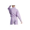 adidas Solid Color Slim Fit Short Zip-Up Long Sleeve Jacket for Women, Purple
